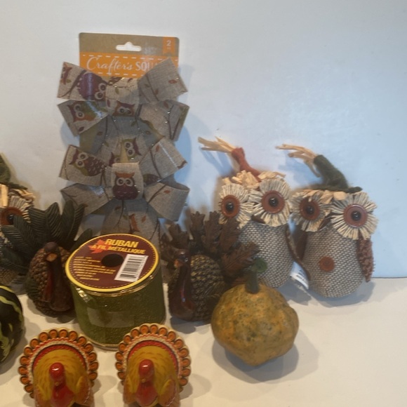 NWT & NWOT Bundle of Thanksgiving & Autumn Decorations - Picture 3 of 9